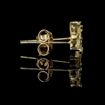 Load image into Gallery viewer, 18K Yellow Gold Heart Earrings with Natural Fancy Yellow Diamond JL AU E 107

