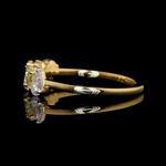 Load image into Gallery viewer, 18K Yellow Gold Ring with Fancy Pear Cut Yellow &amp; White Diamond JL AU 140
