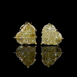 Load image into Gallery viewer, 18K Yellow Gold Heart Earrings with Natural Fancy Yellow Diamond JL AU E 107
