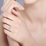 Load image into Gallery viewer, 1-Carat Lab Grown Solitaire Diamond Shank Platinum Engagement Ring JL PT RP RD LG-121
