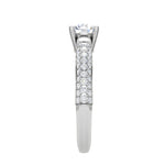 Load image into Gallery viewer, 70-Pointer Lab Grown Solitaire Diamond Split Shank Platinum Ring JL PT RP RD LG G 161-A
