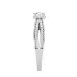 Load image into Gallery viewer, 70-Pointer Lab Grown Solitaire Diamond Split Shank Platinum Ring JL PT RP RD LG G 165-A
