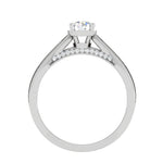 Load image into Gallery viewer, 50-Pointer Solitaire Diamond Split Shank Platinum Ring JL PT RP RD 165-A
