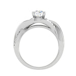 Load image into Gallery viewer, 70-Pointer Solitaire Platinum Diamond Single Twisted Shank Engagement Ring JL PT WB6007E-B
