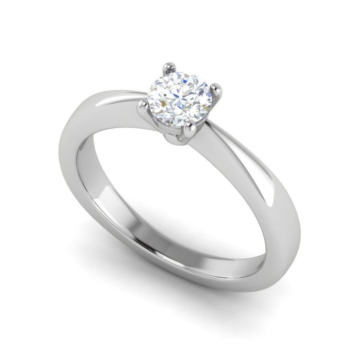 30-Pointer Solitaire Platinum Ring JL PT RS RD 117