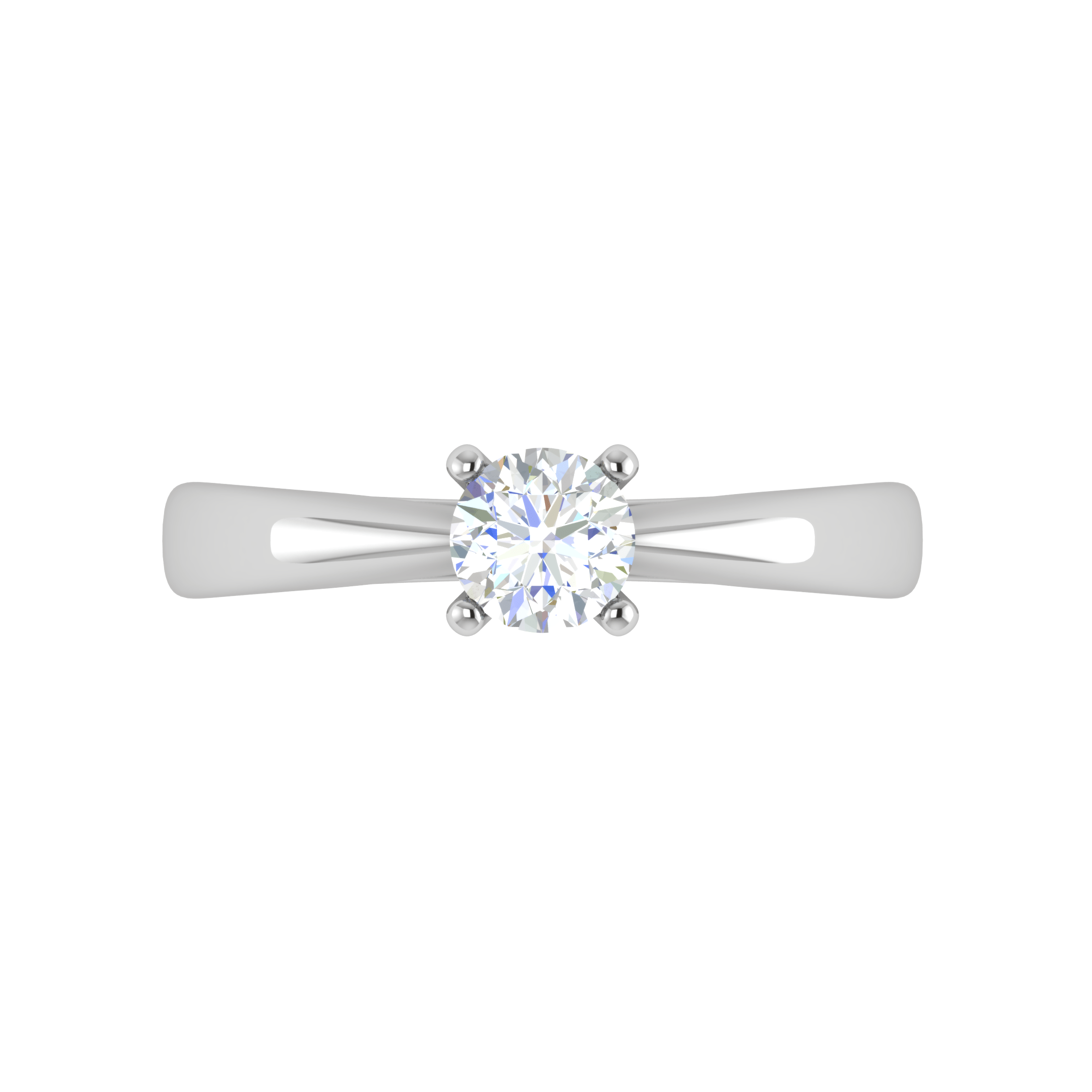 30-Pointer Solitaire Platinum Ring JL PT RS RD 117