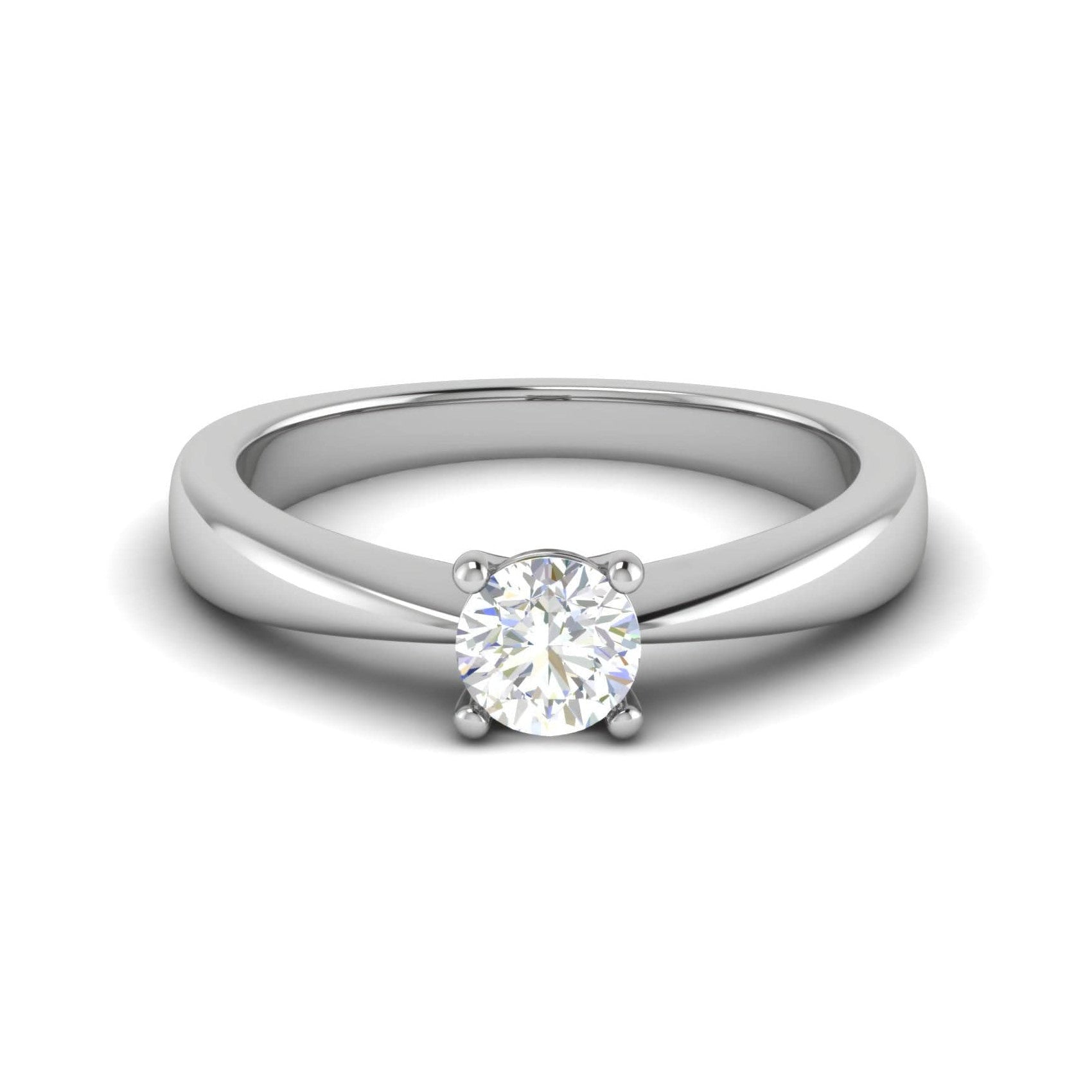 30-Pointer Solitaire Platinum Ring JL PT RS RD 117