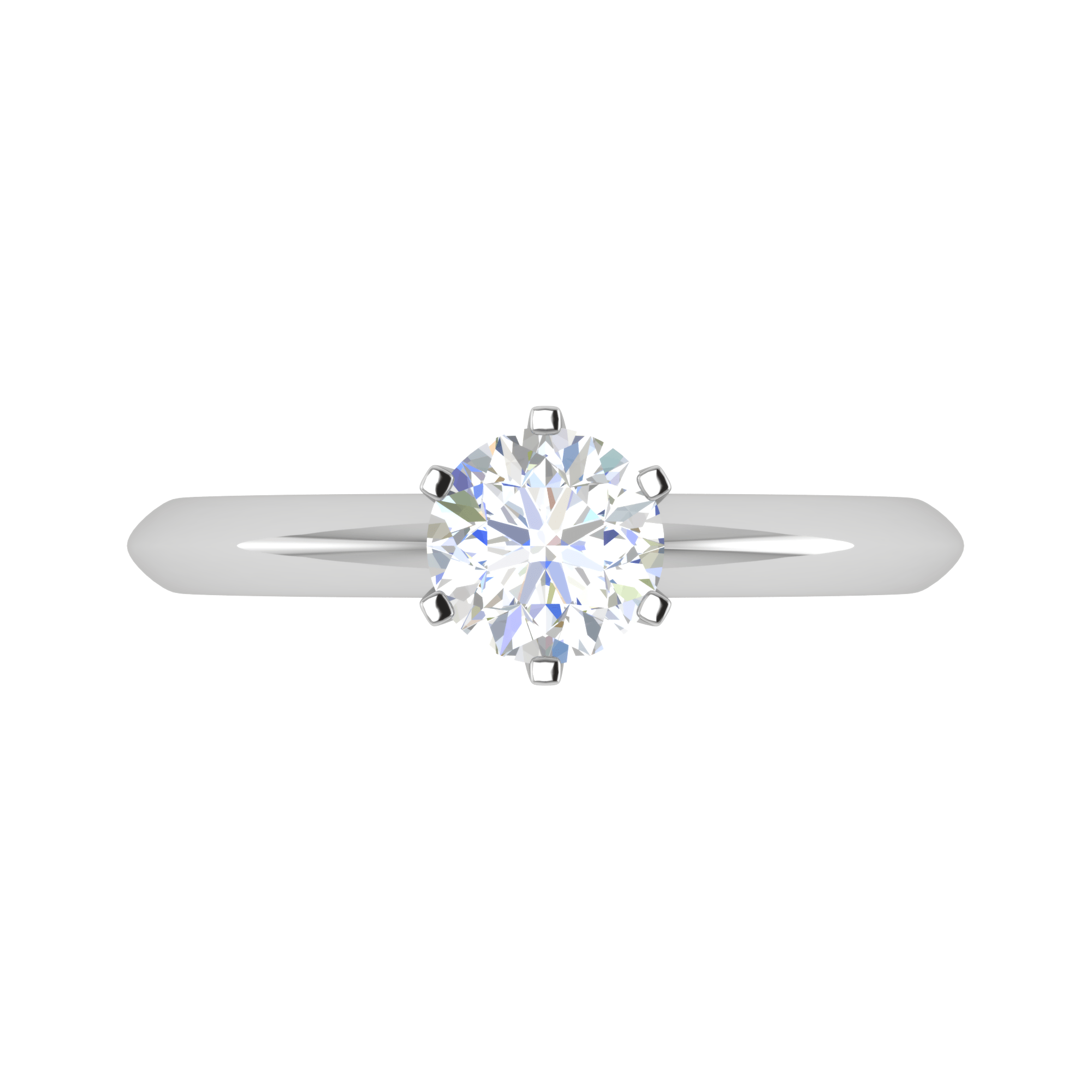 2-Carat Lab Grown Solitaire Platinum Ring JL PT RS RD LG G 177-D