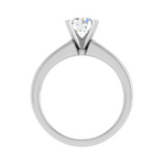 Load image into Gallery viewer, 70-Pointer Solitaire with Princess cut Diamond Shank Platinum Ring JL PT RC PR 186-B
