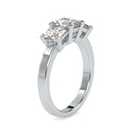 Load image into Gallery viewer, 70-Pointer Princess Cut Solitaire Platinum Diamond Accent Ring JL PT 0062-B   Jewelove.US
