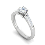 Load image into Gallery viewer, 70-Pointer Lab Grown Solitaire Diamond Split Shank Platinum Ring JL PT LG G WB5582E-A
