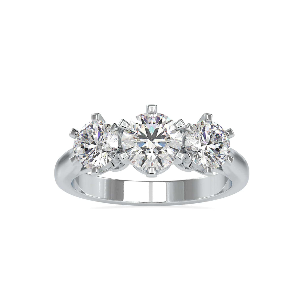 50-Pointer Solitaire Platinum Engagement Ring JL PT 0061-A   Jewelove.US