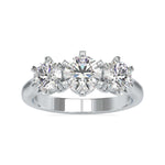 Load image into Gallery viewer, 30-Pointer Solitaire Platinum Engagement Ring JL PT 0061

