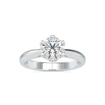 Load image into Gallery viewer, 50-Pointer Lab Grown Solitaire 6 Prong Platinum Engagement Ring JL PT LG G 0181
