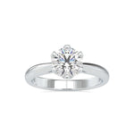 Load image into Gallery viewer, 2-Carat Lab Grown Solitaire 6 Prong Platinum Engagement Ring JL PT LG 0181-D
