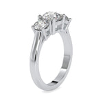 Load image into Gallery viewer, 30-Pointer Solitaire Platinum Diamond Accent Engagement Ring JL PT 0058   Jewelove.US
