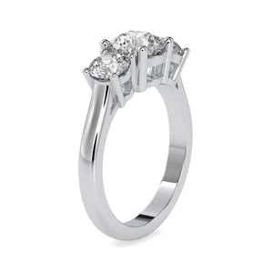 1-Carat Solitaire Platinum Diamond Accent Engagement Ring JL PT 0058-C   Jewelove.US