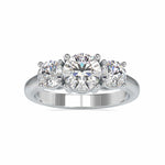 Load image into Gallery viewer, 70-Pointer Solitaire Platinum Diamond Accent Engagement Ring JL PT 0058-B
