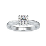 Load image into Gallery viewer, 50-Pointer Solitaire Platinum Engagement Ring JL PT 0056
