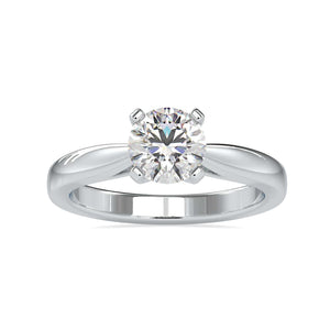 50-Pointer Solitaire Platinum Engagement Ring JL PT 0056