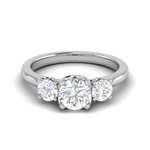 Load image into Gallery viewer, 1-Carat Lab Grown Solitaire Platinum Engagement Ring JL PT R3 RD LG-112
