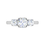 Load image into Gallery viewer, 1-Carat Lab Grown Solitaire Platinum Engagement Ring JL PT R3 RD LG-112
