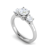 Load image into Gallery viewer, 1-Carat Lab Grown Solitaire Platinum Engagement Ring JL PT R3 RD LG-112
