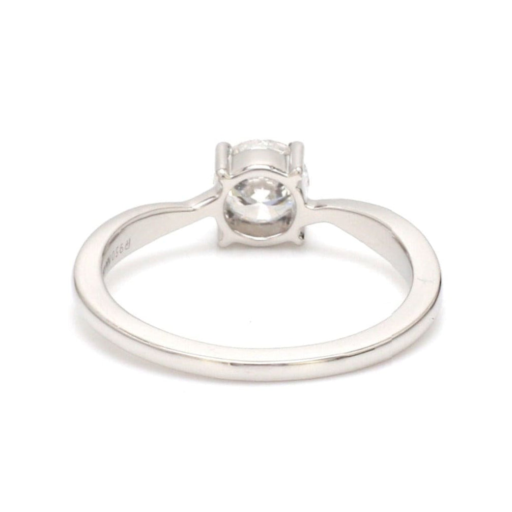 1-Carat Lab Grown Solitaire Diamond Platinum Engagement Twisted Shank Ring JL PT LG 2004
