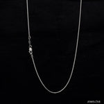 Load image into Gallery viewer, 1.2mm Plain Platinum Box Chain JL PT 702-A   Jewelove
