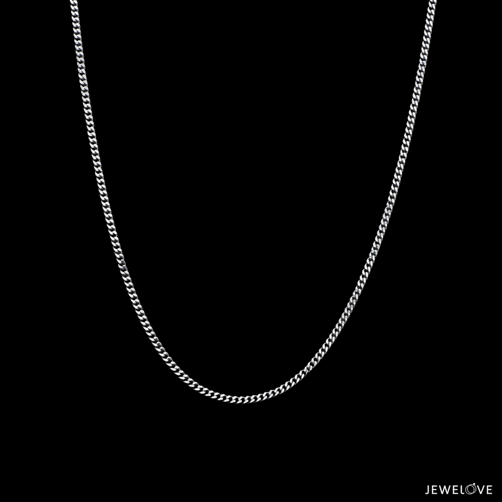 1.5mm Japanese Platinum Chain for Women JL PT CH 1135   Jewelove.US