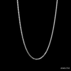 1.5mm Japanese Platinum Wheat Chain for Unisex JL PT CH 1220