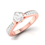 Load image into Gallery viewer, 70-Pointer Lab Grown Solitaire 18K Rose Gold Ring JL AU LG G-107R-B   Jewelove.US
