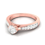 Load image into Gallery viewer, 70-Pointer Lab Grown Solitaire 18K Rose Gold Ring JL AU LG G-107R-B   Jewelove.US
