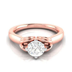 1-Carat 18K Solitaire Rose Gold Ring JL AU G 114R-C   Jewelove.US