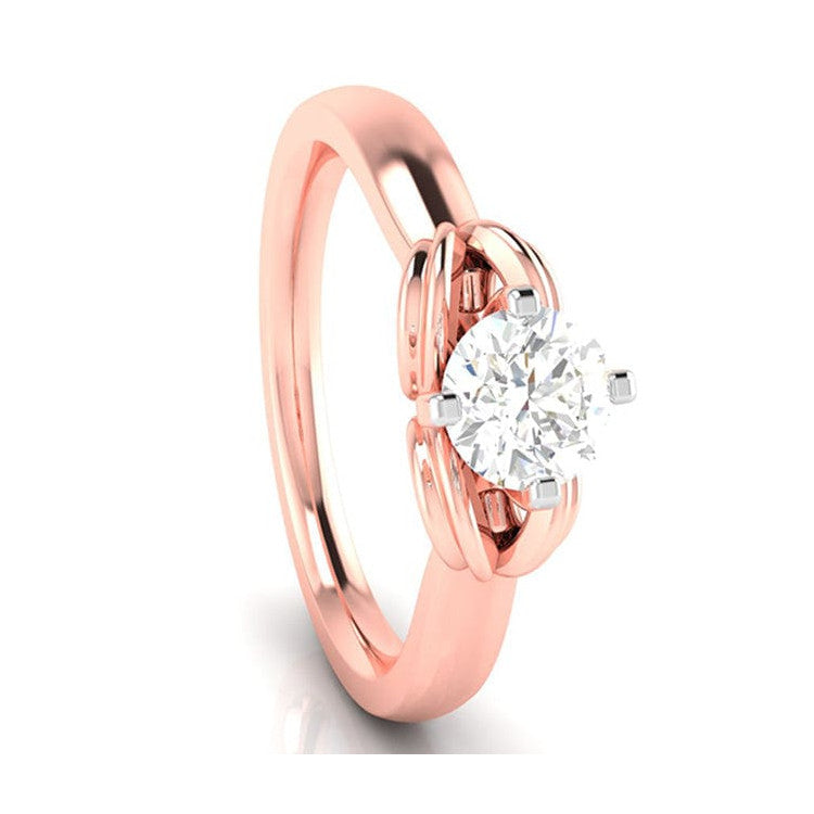 1-Carat 18K Solitaire Rose Gold Ring JL AU G 114R-C   Jewelove.US