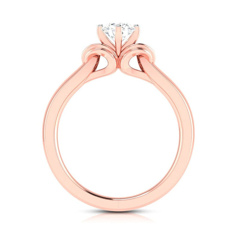 50-Pointer Lab Grown Solitaire 18K Rose Gold Ring JL AU LG G-114R-A   Jewelove.US