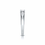 Load image into Gallery viewer, 70-Pointer Platinum Lab Grown Solitaire Accent Diamonds Engagement Ring for Women JL PT LG G-119-B   Jewelove.US
