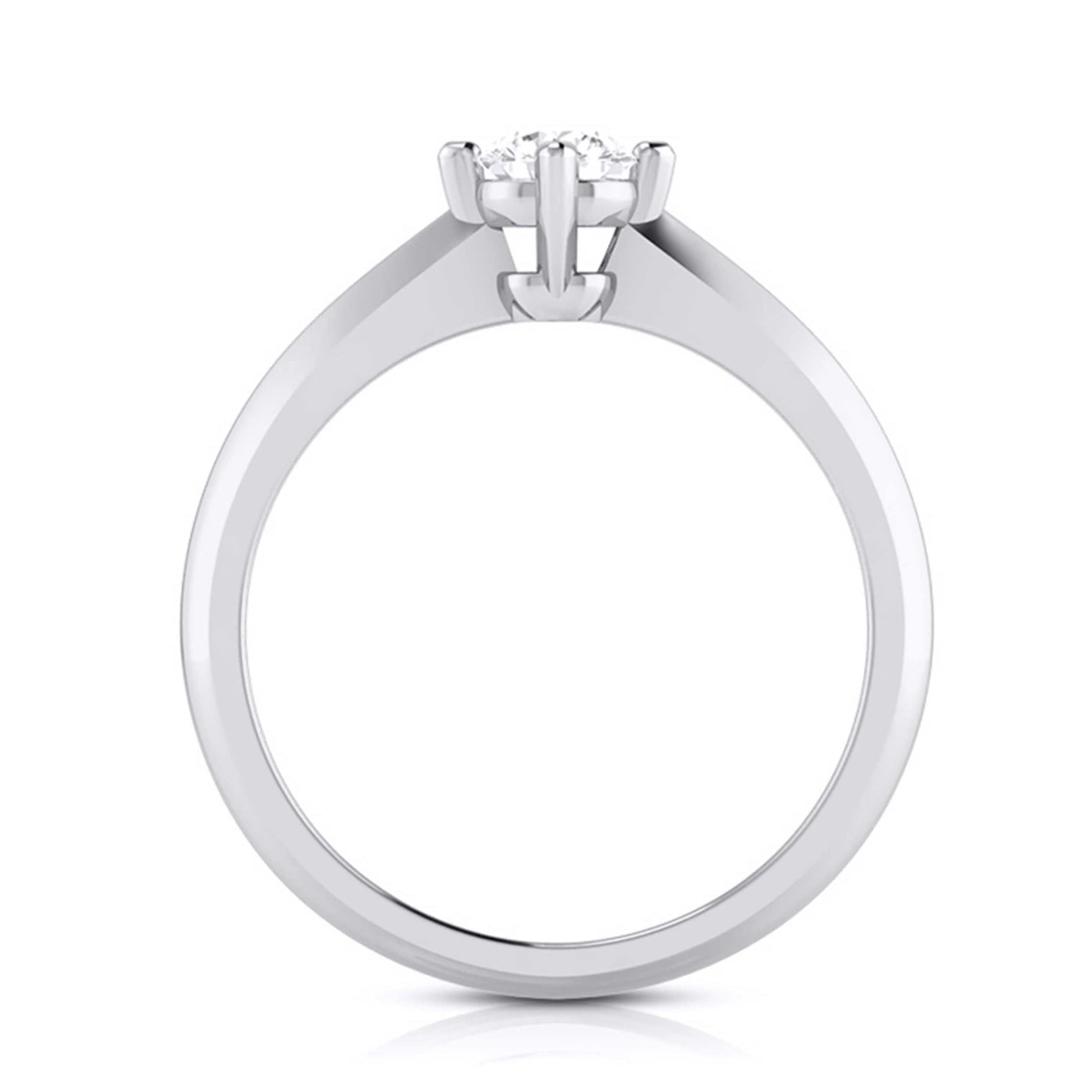 1-Carat Platinum Lab Grown Diamond Solitaire Engagement Ring JL PT LG G-121-D   Jewelove.US