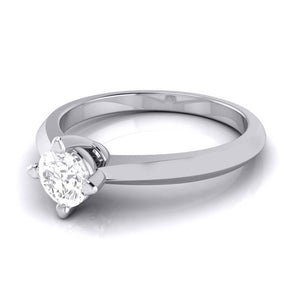 50-Pointer Platinum Lab Grown Diamond Solitaire Engagement Ring JL PT LG G-121-B   Jewelove.US