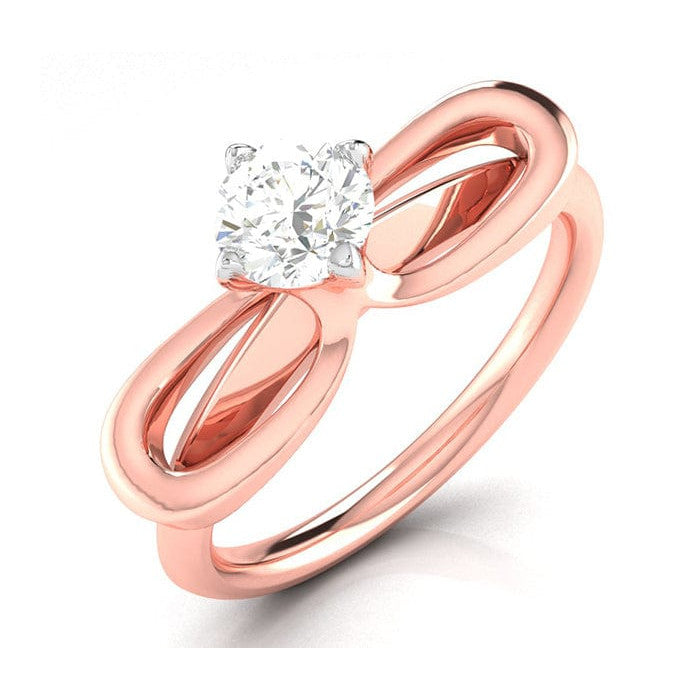50-Pointer Lab Grown Solitaire 18K Rose Gold Ring JL AU LG G-112R-A   Jewelove.US