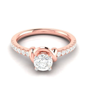 50-Pointer Solitaire 18K Rose Gold Ring JL AU G 113R-A   Jewelove.US