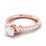 Load image into Gallery viewer, 2-Carat Lab Grown Solitaire Diamond Accents 18K Rose Gold Ring JL AU LG G- 113R-E   Jewelove.US

