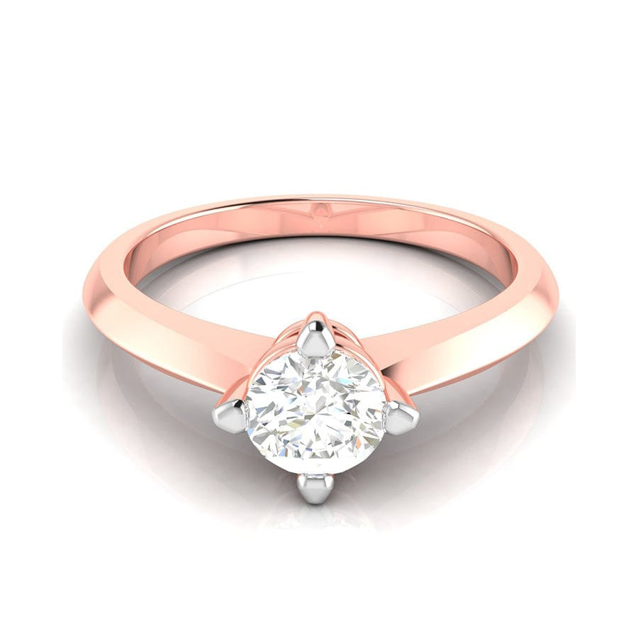70-Pointer Lab Grown Diamond Solitaire 18K Rose Gold Ring JL AU LG G-121R-C   Jewelove.US