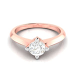 Load image into Gallery viewer, 70-Pointer Lab Grown Diamond Solitaire 18K Rose Gold Ring JL AU LG G-121R-C   Jewelove.US
