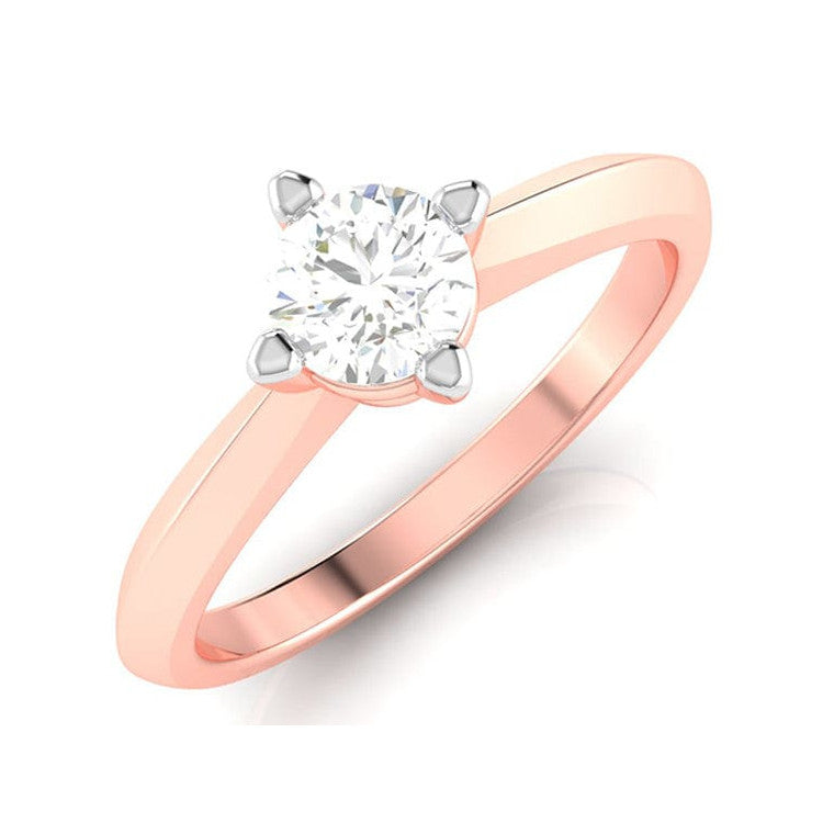 1-Carat Lab Grown Diamond Solitaire 18K Rose Gold Ring JL AU LG G-121R-D   Jewelove.US