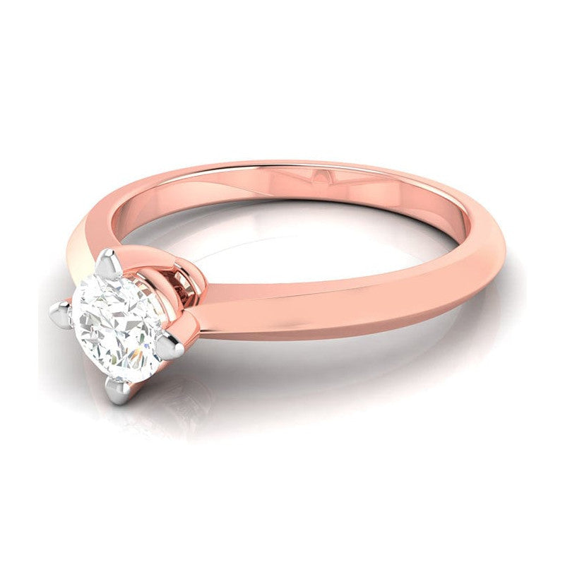 70-Pointer Lab Grown Diamond Solitaire 18K Rose Gold Ring JL AU LG G-121R-C   Jewelove.US