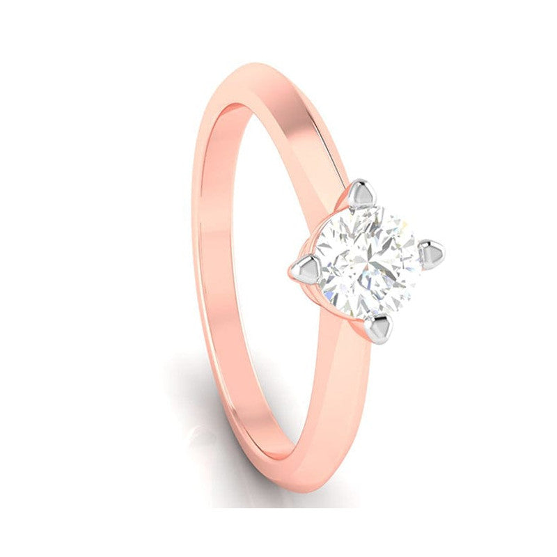 70-Pointer Lab Grown Diamond Solitaire 18K Rose Gold Ring JL AU LG G-121R-C   Jewelove.US