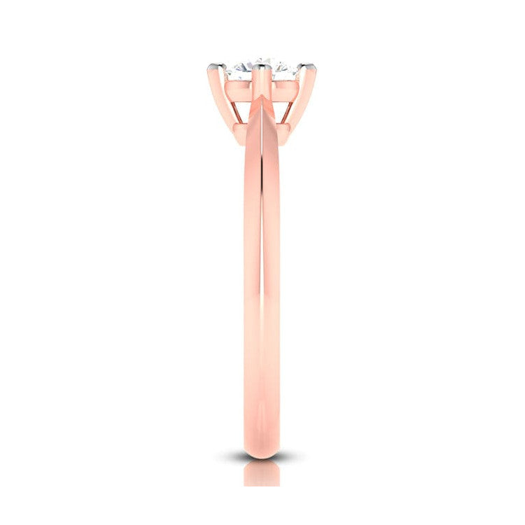 1-Carat Solitaire 18K Rose Gold Ring JL AU G 121R-D   Jewelove.US