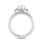 Load image into Gallery viewer, 50-Pointer Solitaire Designer Bow Platinum Ring JL PT G 108-A
