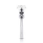 Load image into Gallery viewer, 50-Pointer Solitaire Designer Bow Platinum Ring JL PT G 108-A
